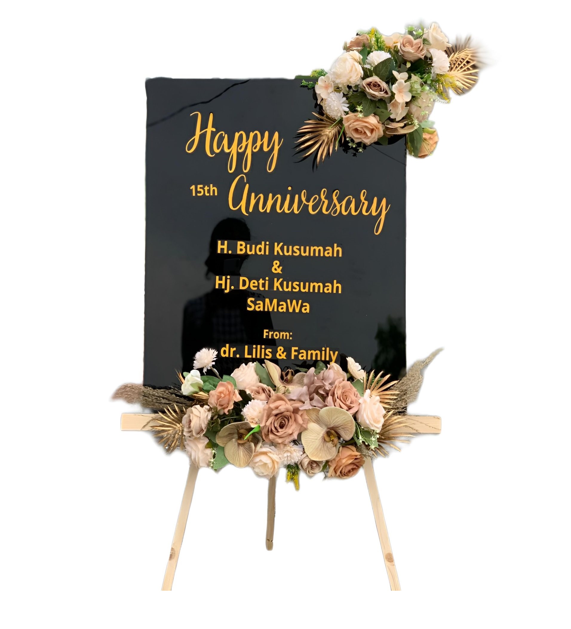 Papan Bunga Akrilik Plupuh