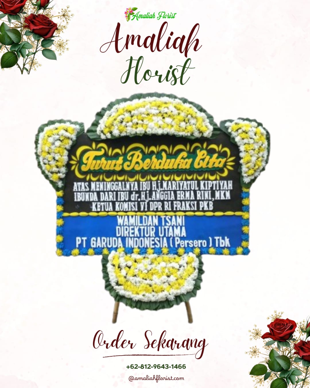 Papan Bunga Duka Plupuh